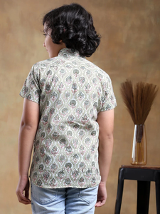 Bachpan sunhera เสื้อเชิ้ตแขนยาวผ้าฝ้ายลายตารางสำหรับเด็กผู้ชายเสื้อเชิ้ตลำลองคอตตอนลายตารางสำหรับเด็ก - Product Image 6