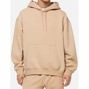 Sweat à capuche à manches longues unisexe basique en coton mélangé séchage rapide et confortable mi-poids bas quantité minimale de commande production rapide - Product Image 6