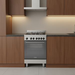 Cocina de gas de 4 quemadores con horno eléctrico GEMMA 66 ML Inox Clase A (60x60x86cm) - Product Image 3
