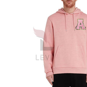 เสื้อฮู้ดปักผ้ากำมะหยี่สำหรับผู้ชายเสื้อมีฮู้ดผ้านุ่มผสมคอตตอนผ้านุ่มโลโก้ตามสั่ง - Product Image 3