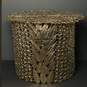 Durable Handmade 2-Tier Elegant & Sturdy Metal <b>Coffee</b> <b>Table</b> Style Pattern Perfect for Wedding Parties & Dessert Displays - Product Image 3