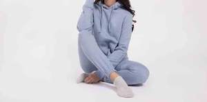 Nouveauté Ensemble deux pièces en molleton de coton de haute qualité, longueur complète, logo personnalisé, survêtement de jogging, créez votre propre survêtement pour femmes - Product Image 4
