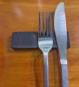 Recién llegado, soporte para cubiertos con acabado plateado para uso en restaurante, que sirve como cuchara, cuchillo, tenedor, reposapiés, herramientas de comedor de cocina - Product Image 4