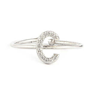 Bague alphabet pour femme - Argent - Argent - Product Image 3