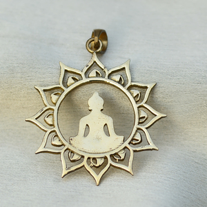 Meilleure vente en gros de bijoux d'usine en laiton massif plaqué or 18 carats pendentif Om Design cadeau de fiançailles mignon fête Western mariage - Product Image 4