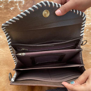 Cartera de mano tallada, funda de teléfono de embrague, elegante, multiusos, de cuero occidental, recién llegado, para mujer, multiusos - Product Image 6
