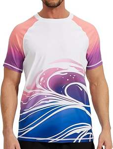 factory wholesale custom logo print light weight cotton blend t <b>shirt</b> <b>for</b> <b>men</b> <b>beach</b> out fit - Product Image 3