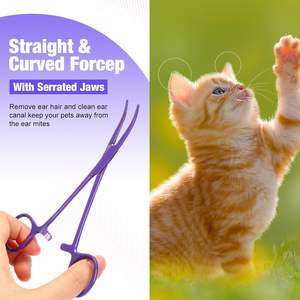 Pince hémostatique traumatique médicale pince en acier inoxydable outils vétérinaires de toilettage de couleur adaptés au nettoyage des plaies chirurgicales Vaslcare - Product Image 5