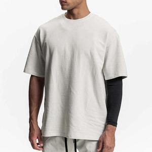 T-shirt en coton 100% tricoté pour homme, surdimensionné, lourd, respirant, délavé à l'acide, style vintage, lavage à la pierre, vente en gros OEM - Product Image 1