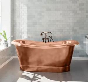 Bañera de Cobre 100% Puro de Alta Calidad, Precio de Mayoreo Directo de Fábrica, Forma Rectangular - Product Image 1