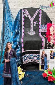 Gorgeous <b>Chikankari</b> Cotton Shalwar Kameez Set Nett Embroidered Dupatta Payal Bunch Bottom for Winter Indian Pakistani Clothing - Product Image 4
