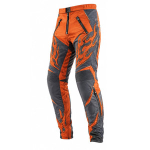 Pantalones de Motocicleta para Hombre con Estampado de Llamas Rojas, Transpirables, de Spandex y Nailon, para Carreras, Aptos para Todas las Estaciones - Product Image 5