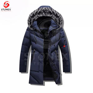 เสื้อแจ็คเก็ตขนเป็ดมีฮู้ดแขนยาวสำหรับผู้ชายเสื้อแจ็คเก็ตขนเป็ดให้ความอบอุ่นเป็นพิเศษสำหรับฤดูหนาว - Product Image 3