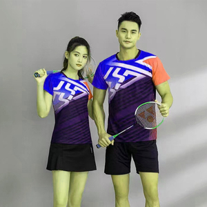 2025 logo personnalisé taille femmes Tennis de Table uniforme Tennis chiffons femmes et hommes Sublimation impression Badminton Jersey - Product Image 4
