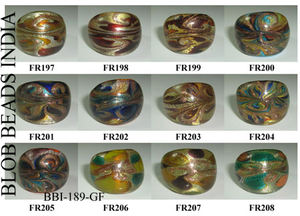 แหวนสวมนิ้วทำจากแก้วลูกปัดแก้วแฟนซีสำหรับงานฝีมือแหวนนิ้วเงินและฟอยล์ - Product Image 5