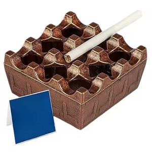 Cenicero de Mesa Cuadrado de Aluminio, Diseño Duradero de Calidad para Cenizas de Cigarrillos y Puros - Product Image 3