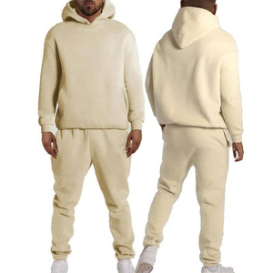 Top Premium en gros personnalisation Logo 100% coton à manches longues blanc uni hommes pull survêtement à bon prix - Product Image 6