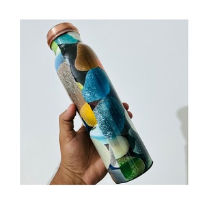1000ml Pure Copper Water <b>Bottle</b> for Daily Hydration Ayurvedic Lifestyle Detox Wellness Fitness Yoga <b>Travel</b> Gym School Office Use - Product Image 1