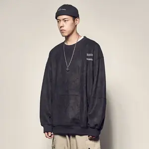 Suéter Casual Holgado para Hombre, 100% Algodón Cachemir, con Cierre Largo, Diseño con Logotipo y Estampado de Letras, para Otoño - Product Image 2