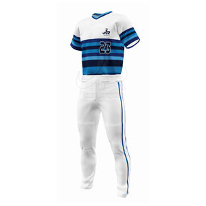 Uniforme de béisbol cómodo para equipos juveniles y adultos con nombre, número y logotipo del equipo personalizados - Product Image 3