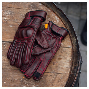 Gants de course d'hiver en cuir chaud antidérapants et durables personnalisés, coupe-vent et imperméables, compatibles avec les écrans tactiles, Protection de motocross - Product Image 3