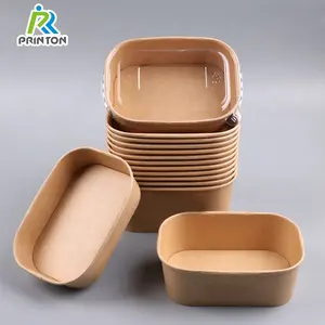 Printon – boîtes d'emballage alimentaire en papier kraft, vente en gros, conteneur à emporter, emballage alimentaire, boîte chaude, chauffe-aliments