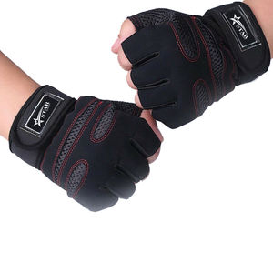 Guantes de gimnasio acolchados con soporte de muñeca mejorado para levantamiento de pesas y entrenamiento de fuerza Agarre antideslizante para entrenamiento - Product Image 5