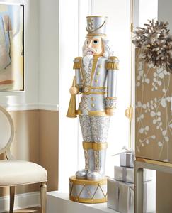 Cascanueces Navideño Acreditado Plata y Oro, 60 Árbol Navideño de Pie - Product Image 1