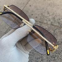 Dernières lunettes de soleil carrées unisexes HIPHOP STAR personnalisées, polarisées UV400, verres antireflet, monture durable en métal + PC, boîte de luxe