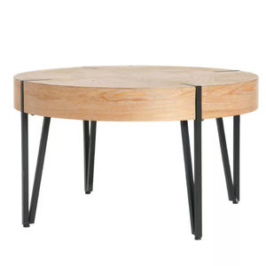 Vente chaude personnalisé en forme de rond en bois chambre lit à côté Table d'appoint Tables basses décoratives pour la maison pieds en métal fournitures en vrac - Product Image 2