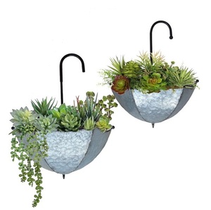 Macetas de metal de 2 piezas con acabado de cobre para exteriores e interiores, uso para decoración del hogar y del hotel a precio barato - Product Image 5