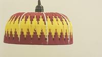 Lampe suspendue en macramé moderne et colorée sur mesure avec couleur et design personnalisés, éclairage LED fabriqué en Inde, prix bas