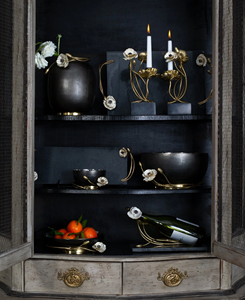 Tazón de Metal con Diseño de Anémona Mediana, Inspirado en el Estilo Floral Moderno, para Fiestas, Cenas y Decoración del Hogar, Duradero y Ecológico - Product Image 6