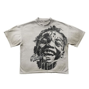 เสื้อยืดผู้ชายพิมพ์ลายโลโก้กราฟิก DTG เสื้อยืดผู้ชายเสื้อโอเวอร์ไซส์ผ้าฝ้าย100% วินเทจซักได้ตามต้องการ - Product Image 2