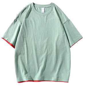 Camiseta Unisex de Gran Tamaño, 100% Algodón, Transpirable, de Secado Rápido, con Hombros Caídos, de Alta Calidad, con Estampado Personalizado, Estilo Urbano - Product Image 2