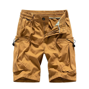 กางเกงขาสั้นผู้ชายสไตล์ไฮสตรีทแบบสั่งทำโลโก้ด้านหน้าลายทึบและมีหลายกระเป๋าส่งตรงจากโรงงาน - Product Image 5