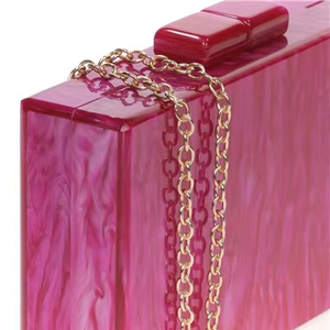 Bolso de mano de resina hecho a mano de primera calidad, bolso de noche de lujo para ceremonias de boda, despedidas de soltera y eventos elegantes - Product Image 1