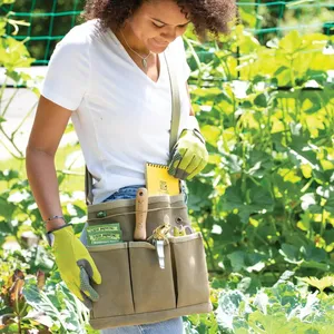Портативная сумка-Органайзер для садовых инструментов из полиэстера, сумка-тоут для ежедневного и наружного использования, для переноски инструментов