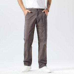 Fait sur mesure de haute qualité hommes pantalons meilleur matériel hommes pantalons vêtements décontractés hommes pantalons tissu de coton léger décontracté personnalisé droit - Product Image 4