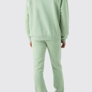 Chándal holgado de pierna ancha de algodón 100% de invierno liso personalizado 500 GSM con capucha transpirable Unisex para hombres - Product Image 5