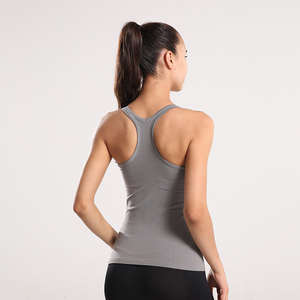 Vente en gros de yoga de qualité supérieure à bas quantité minimale de commande logo personnalisé entraînement fitness séchage rapide yoga sans manches respirant OEM - Product Image 5