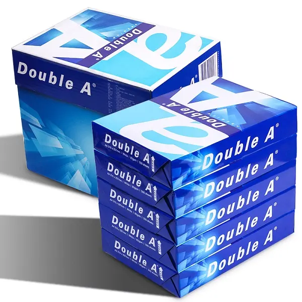 Vente en gros de papier de copie A4 Prix Double A a4 papier bond copie papier gsm blanc a4 80gsm papier de copieur de bureau 8600 Pièces