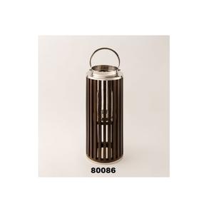 โคมไฟแขวนทำจากไม้และสเตนเลสสีเงินดีไซน์คลาสสิกเชิงเทียนสำหรับตกแต่งบ้านและโรงแรม - Product Image 1