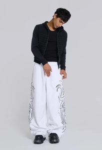 Trending Unisex Baggy Blade <b>Joggers</b> Bottoms Designer Style <b>Loose</b> <b>Fit</b> Street Style Baggy Trousers for <b>Men</b> Custom Design Pant - Product Image 2