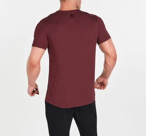 Camiseta de entrenamiento de gimnasio de talla grande para hombre, camiseta transpirable de secado rápido estampada, diseño antibolitas al por mayor - Product Image 4