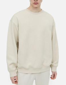 Sudaderas de hombre de peso pesado de ajuste relajado pulóver diseño personalizado Logo liso multicolor 380 GSM 100% algodón polar de BD - Product Image 2