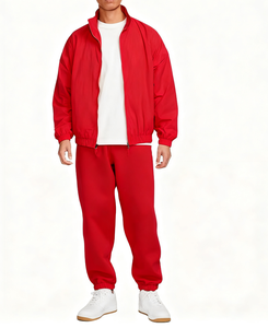 Conjunto Deportivo de Dos Piezas con Logotipo Personalizado para Invierno, Color Sólido, Diseño Simple, Ropa Deportiva Informal, Sudadera con Capucha para Hombre - Product Image 1