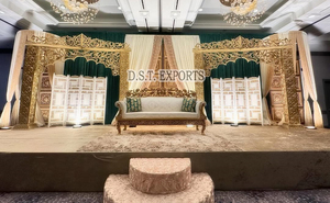 Meilleur décor d'arrière-scène de mariage en plein air scène ouverte avec panneau de portail Décoration élégante de panneau de scène d'événement - Product Image 6