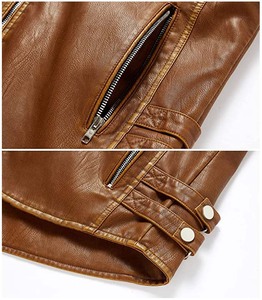 High Quality Waterproof Breathable <b>Plus</b> <b>Size</b> Genuine Leather Thick Sportswear <b>Biker</b> Motorcycle Vest KADIA Brand YKK Zipper - Product Image 6