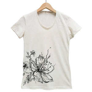Camiseta de Algodón Ligero de Primera Calidad, Manga Corta, Talla Personalizada Disponible, Estilo Liso, para Mujer, Invierno, Secado Rápido, Transpirable, de Lona - Product Image 1